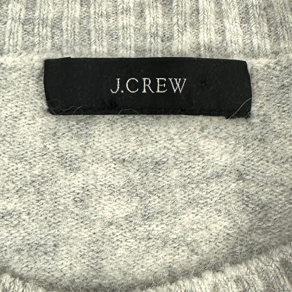 J.Crew Gray Puff Sleeve Crewneck Sweater - Picture 4 of 6